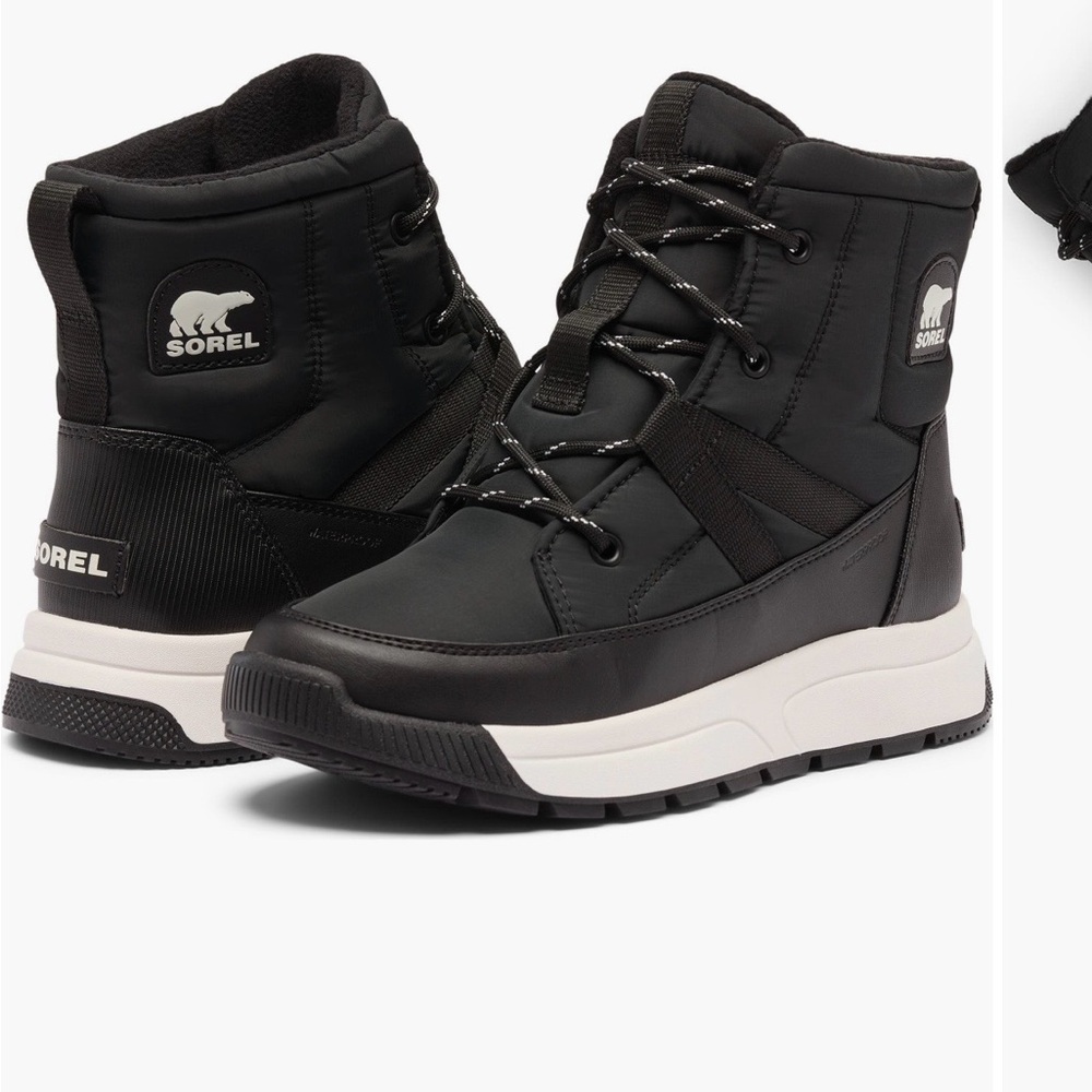 Sorel Black Lace-Up Boots